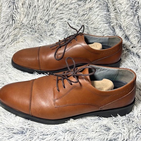 Johnston & Murphy Sz 13 Brown Leather Dress Shoes - Picture 6 of 13